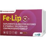 fe-lip 15mg 30 cápsulas suplemento alimentar ferro e vitamina c pirofosfato férrico zydus