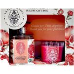kit la florentina sabonete líquido 500ml e vela aromatizante pomegranate romã 135g