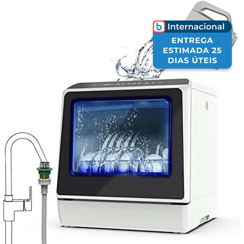 lava-louças portátil de bancada kapas branco a-mbi