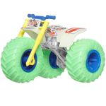 carrinho de brinquedo hot wheels mattel monster trucks brilho no escuro sortido jfx08