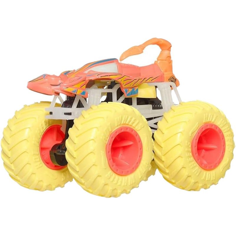carrinho de brinquedo hot wheels mattel monster trucks brilho no escuro sortido jfx08