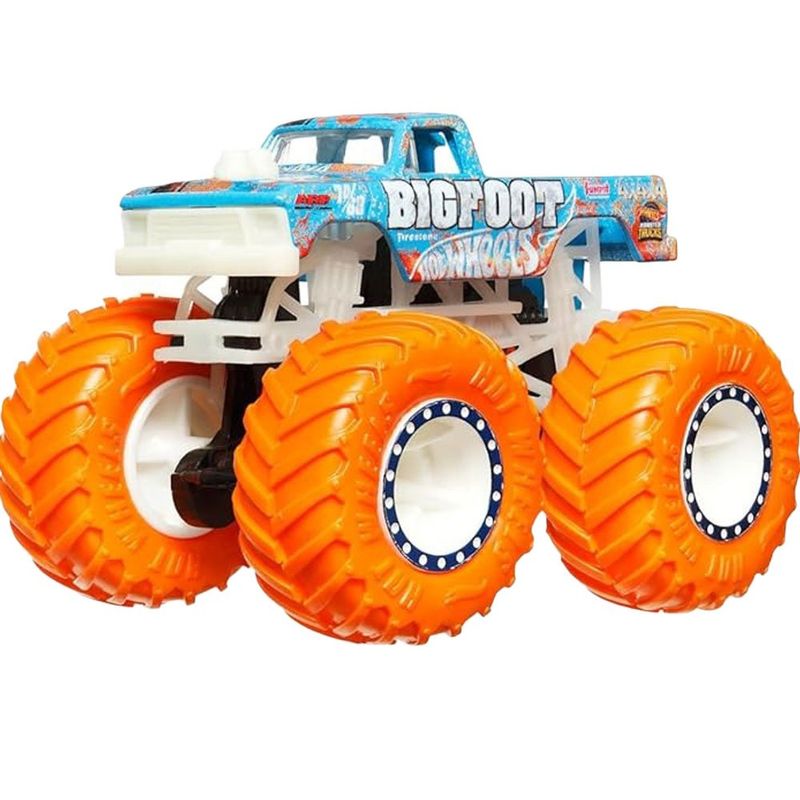 carrinho de brinquedo hot wheels mattel monster trucks brilho no escuro sortido jfx08