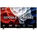 smart tv 4k 50" semp google tv 50s62