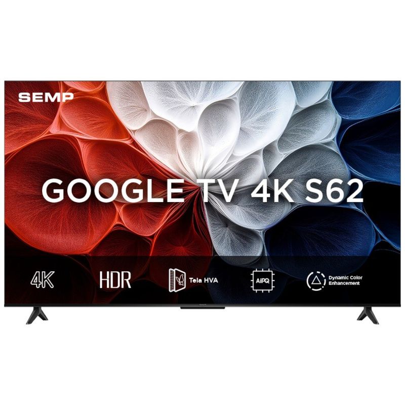 smart tv 4k 50" semp google tv 50s62