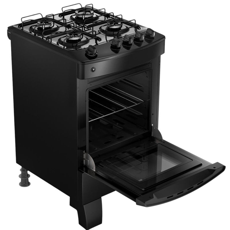 fogão 4 bocas consul acendimento automático preto cfo4zaeuna