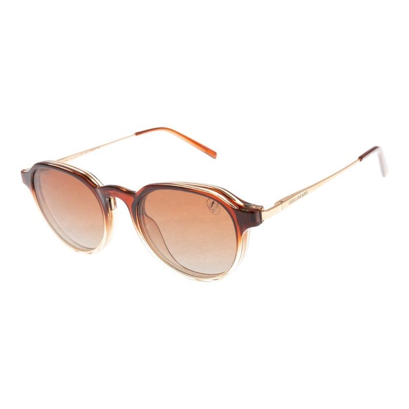 armação para óculos de grau feminino chilli beans linha vista special marrom (mp)