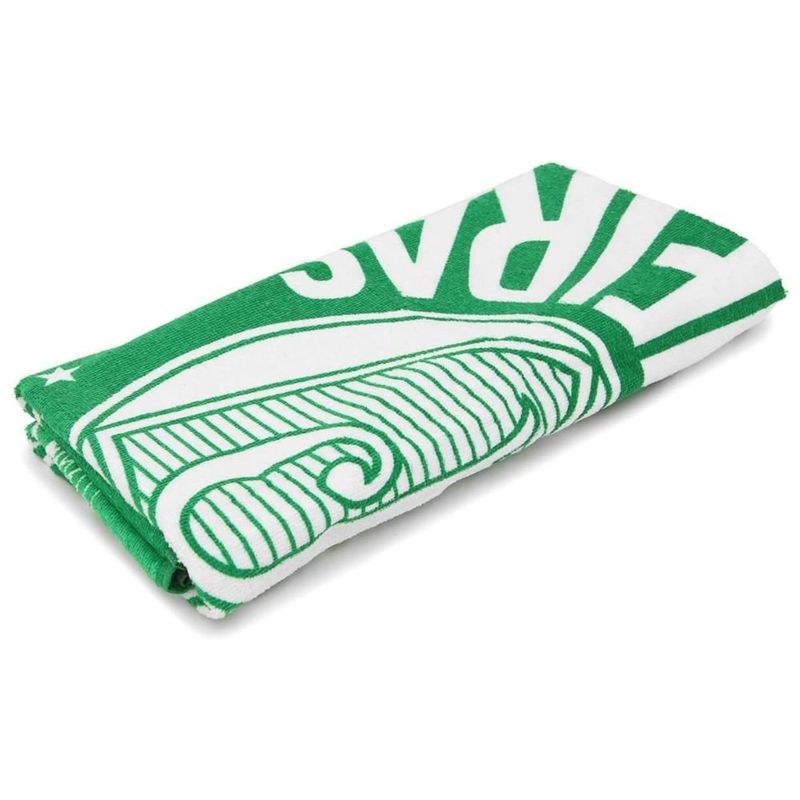 toalha de banho bouton veludo brasão palmeiras 70x140cm (mp)