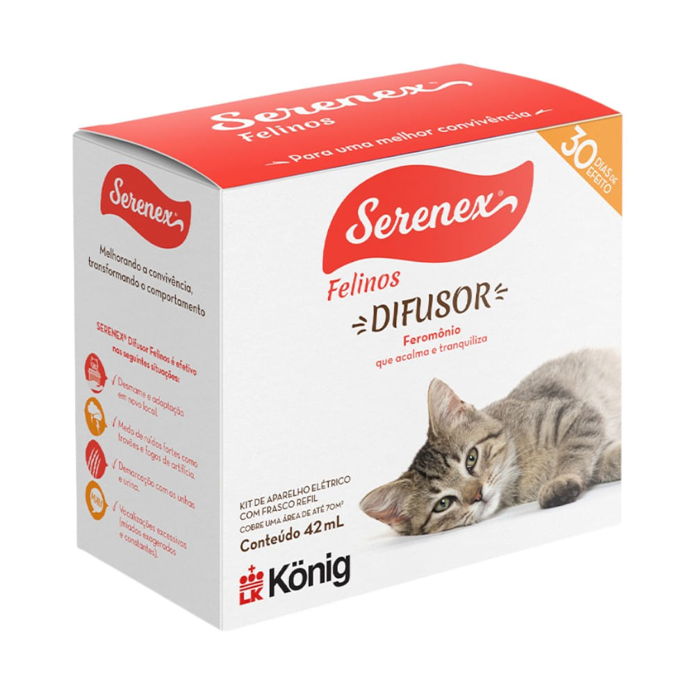 Encontraproduto.com.br - Difusor Serenex Konig Felino 42ML (MP)