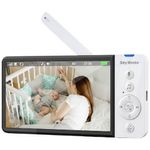 babá eletrônica huion wi-fi tela 5" branco abm720s a-bi