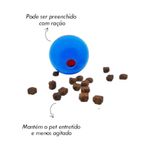 brinquedo bola ração para pet savana pequena (mp)