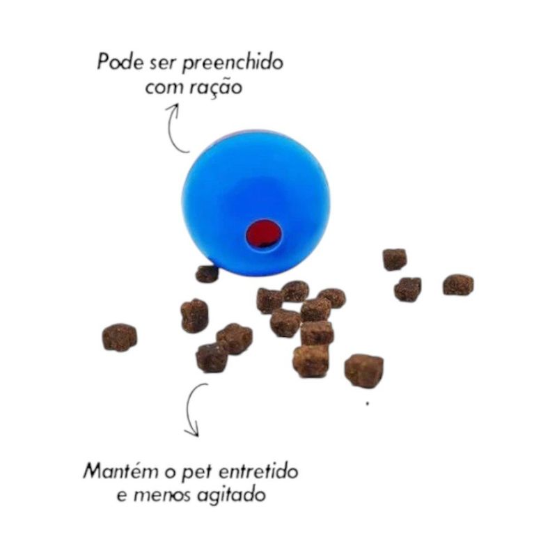brinquedo bola ração para pet savana pequena (mp)