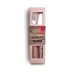 conjunto de talheres para churrasco simonaggio 2 peças inox cabo de madeira (mp)