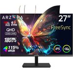 monitor gamer 27" arzopa preto m1rc (a-bi)