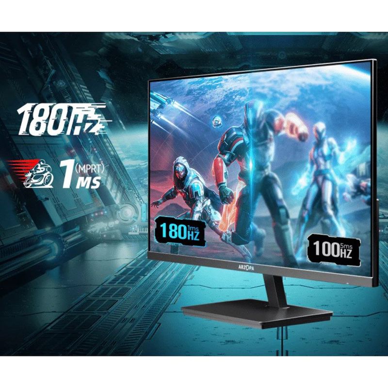 monitor gamer 27" arzopa preto m1rc (a-bi)