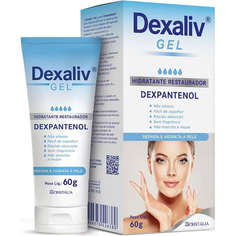 hidratante restaurador dexaliv gel dexpantenol 60g