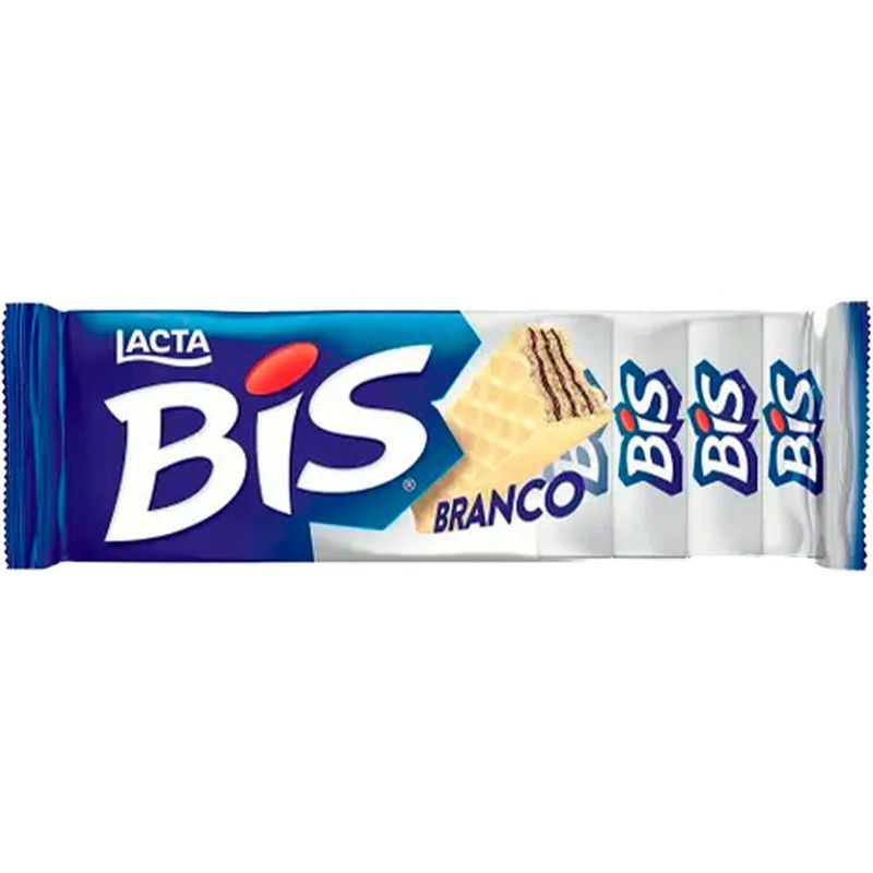 bis chocolate branco lacta flowpack 63g
