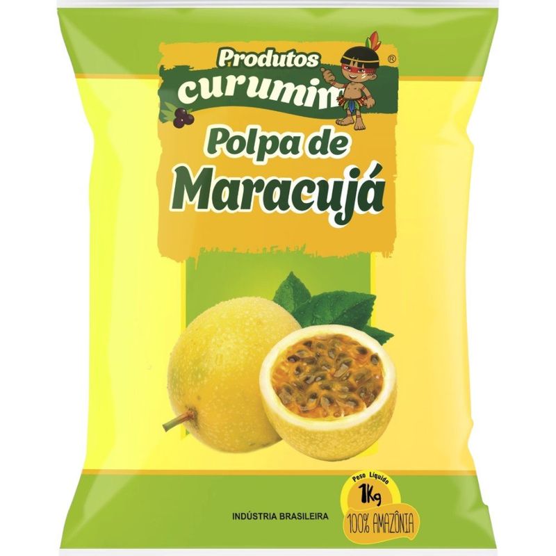 polpa de maracujá produtos curumim 1kg