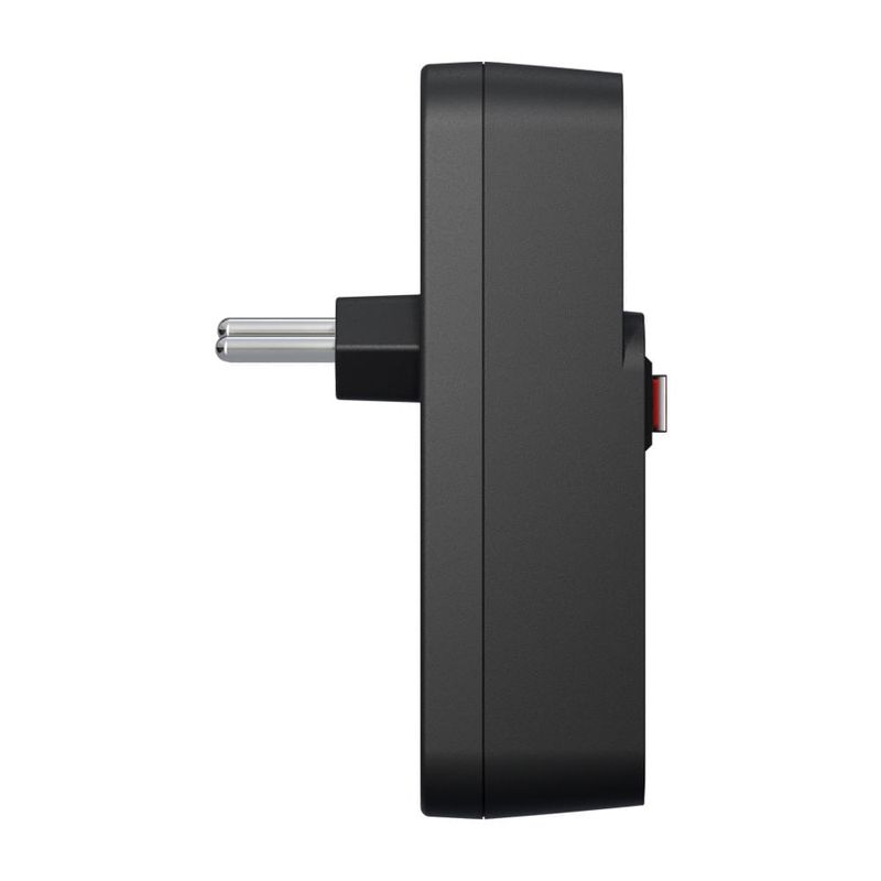 adaptador intelbras para 2 tomadas e 2 usb + chave eac 202 (mp)