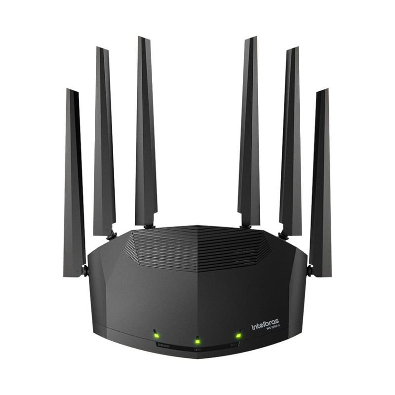 roteador wireless intelbras ac 2100mbps dual band w5-2100g 6 antenas (mp)