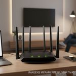 roteador wireless intelbras ac 2100mbps dual band w5-2100g 6 antenas (mp)
