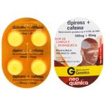 dipirona 500mg + cafeína 65mg 4 comprimidos neo química