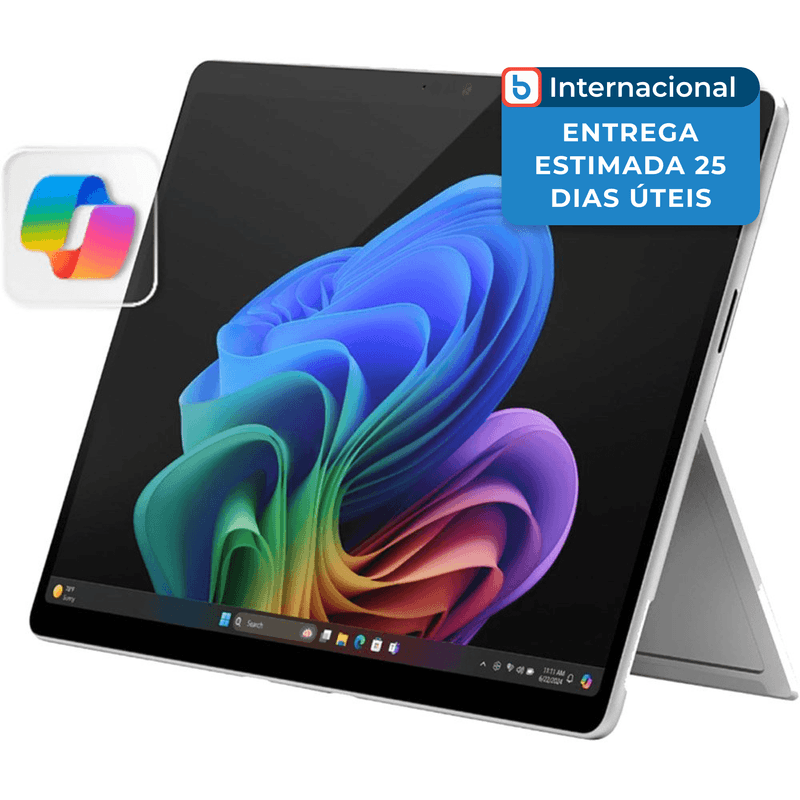 microsoft surface pro 2024 16gb tela 13" 512gb prata a-mbi