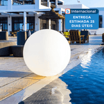 luminária bola loftek luz led 20 polegadas 16 cores colorido a-mbi