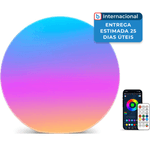 luminária bola loftek luz led 12 polegadas com fio colorido a-mbi