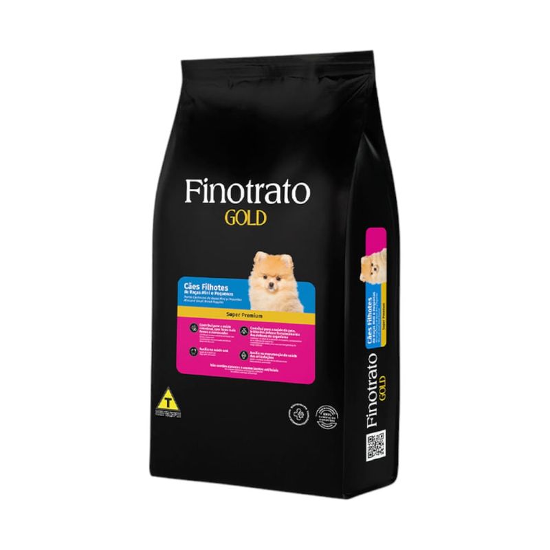 ração cães filhotes finotrato gold raças mini e pequenas 3kg (mp)