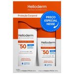 kit protetor solar corporal helioderm fps50 200ml+120ml