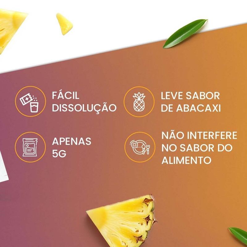 colágeno neosil collagen 30 sachês para cabelos unhas e pele sabor abacaxi