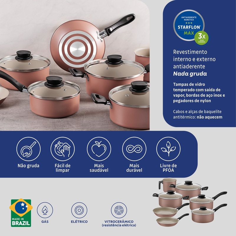 jogo de panelas tramontina 7 peças linz 28299306