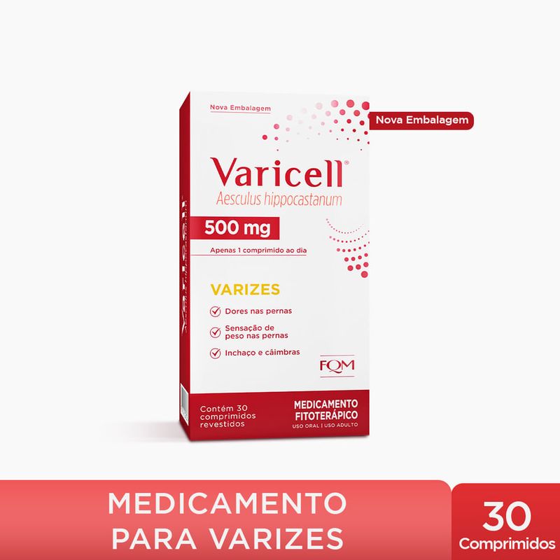 varicell phyto 500mg aesculus hippocastanum 30 cápsulas