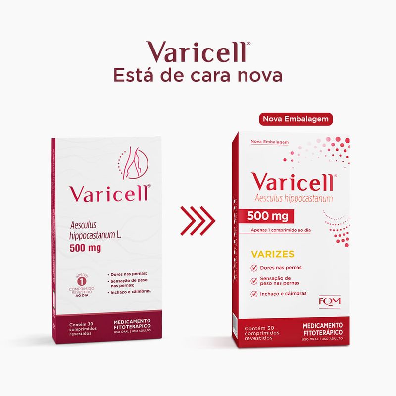 varicell phyto 500mg aesculus hippocastanum 30 cápsulas