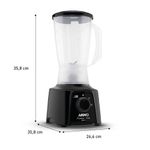liquidificador arno power mix 2l 550w 127v preto
