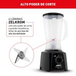 liquidificador arno power mix 2l 550w 127v preto