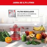 espremedor de frutas suco express 0,75l vermelho arno cp32