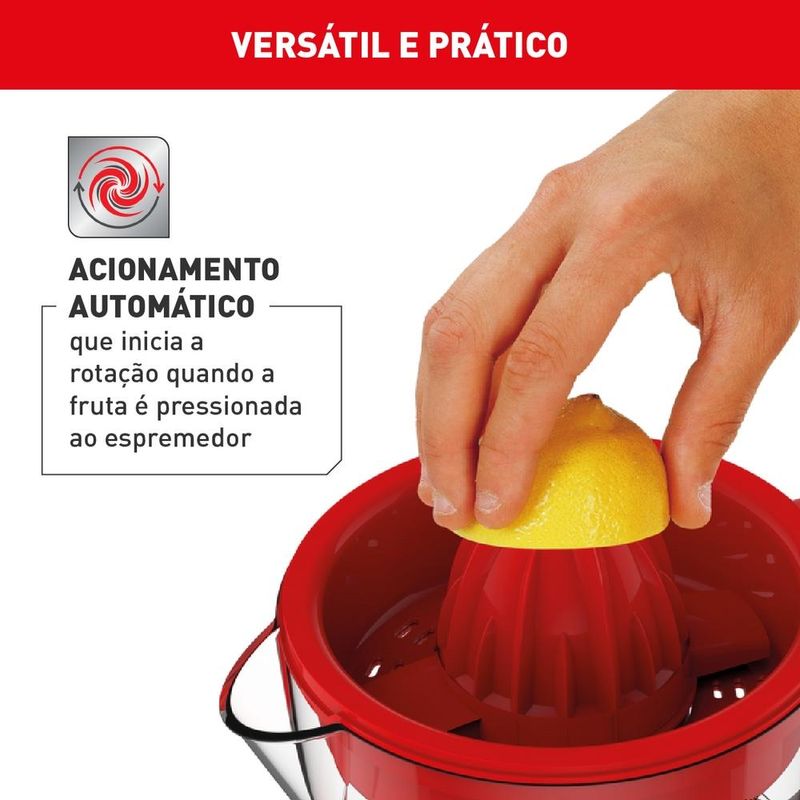 espremedor de frutas suco express 0,75l vermelho arno cp32