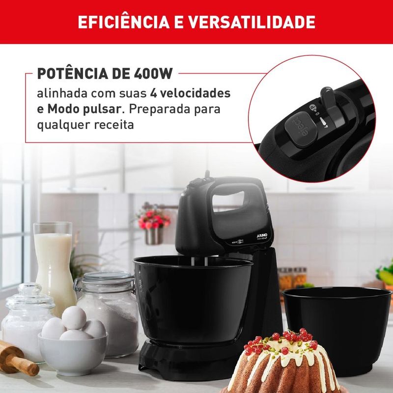 Mini Arno Planetária Batedeira マットブラック BSH-311 every mini Chef Preto 4L 浄水器・整水器