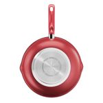 frigideira wok tefal com indução só chef 28cm vermelho