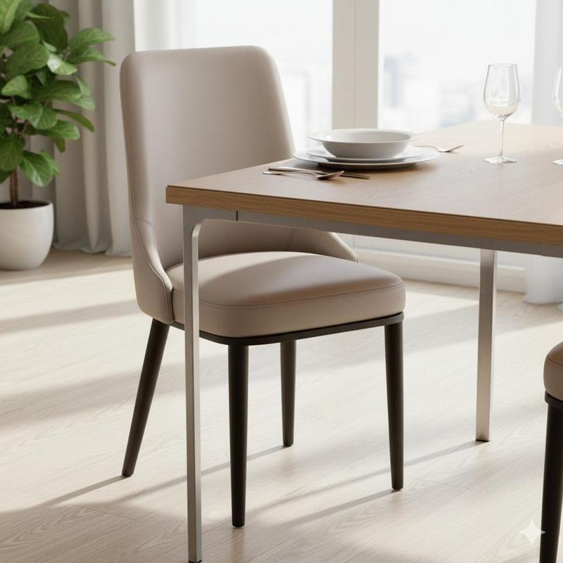 cadeira de jantar wanhu moderna cinza claro t-bi