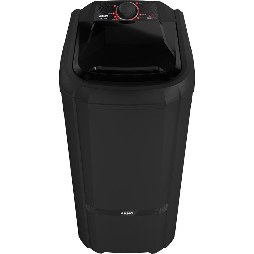 Lavadora de Roupa 13 Kg Preto Lavete Timer Arno - 110v - Las13