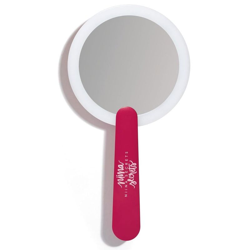 espelho pocket pink led niina secrets