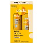 shampoo 300ml e condicionador 190ml seda toque de seda