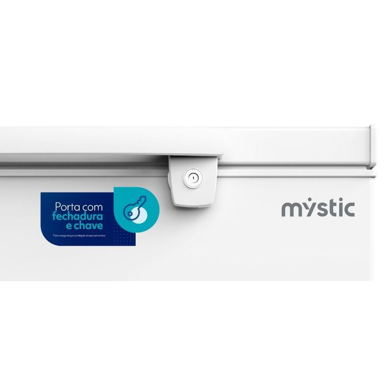 freezer horizontal mystic 99 litros 127v branco my-fz101l (mp)