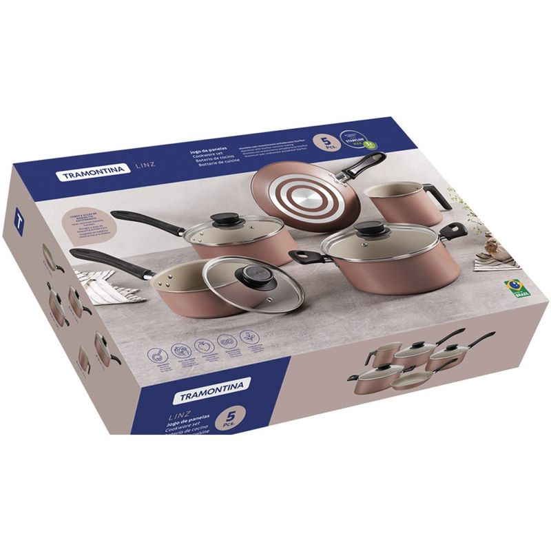 conjunto de panelas tramontina 5 peças linz 28299305