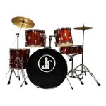 bateria j&f jateada vermelho (mp)