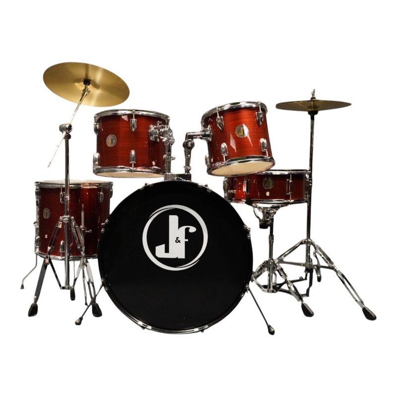 bateria j&f jateada vermelho (mp)