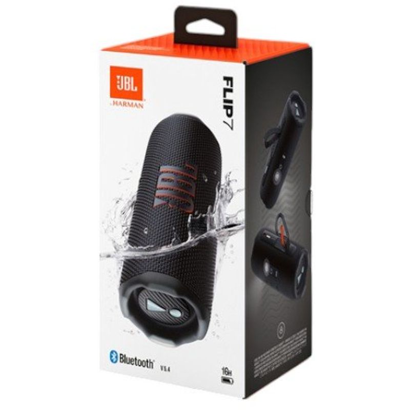 Caixa de Som JBL Flip 7 25W Bluetooth Preto | Bemol