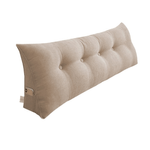 almofada de cabeceira para cama casal xinpan bege 160x40x15cm t-bi